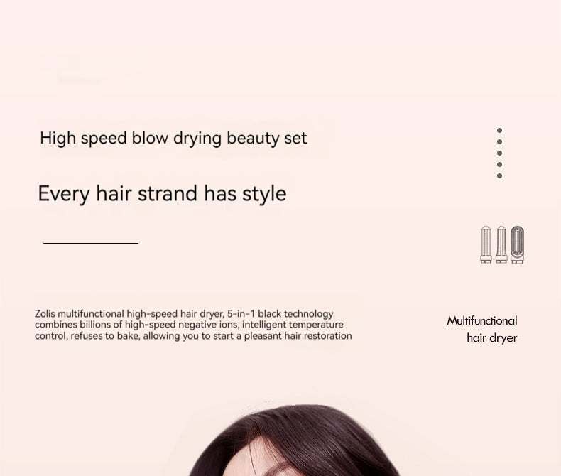 1300W Ionic Hair Dryer with Cool Shot shown in black with a multifunctional design and styling nozzle