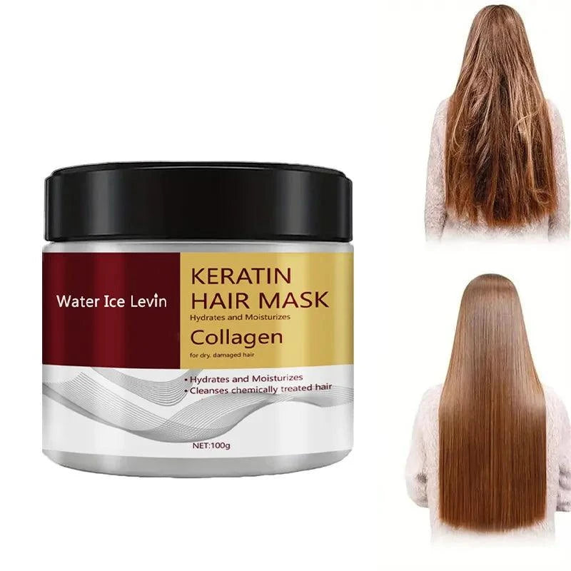 Collagen Keratin Hair Mask & Dual Oil Control Moisturizer Conditioner