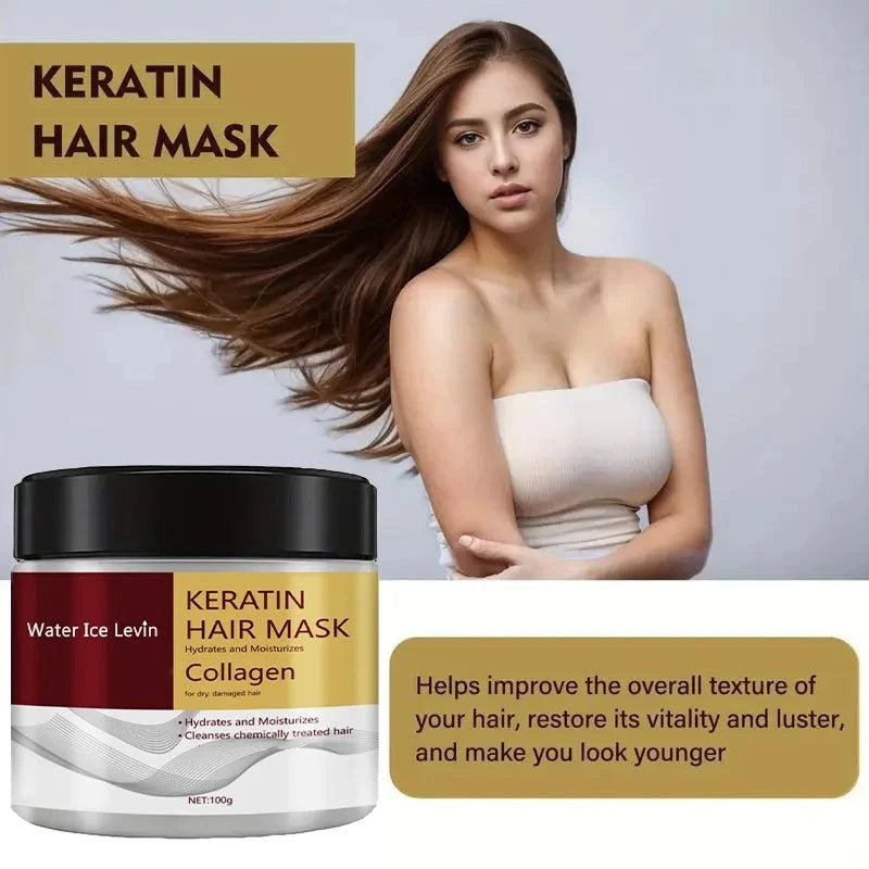 Collagen Keratin Hair Mask & Dual Oil Control Moisturizer Conditioner
