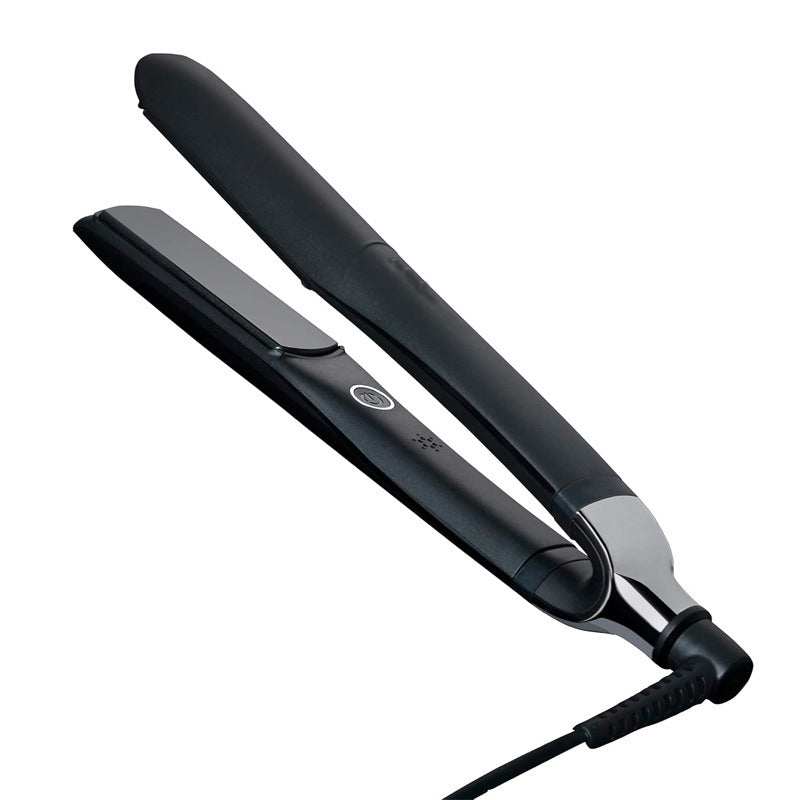 Ceramic Hair Straightener in black with sleek heated plates, ergonomic handle, and swivel power cord