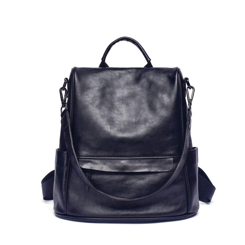 Soft Full-Grain Cowhide Travel Backpack