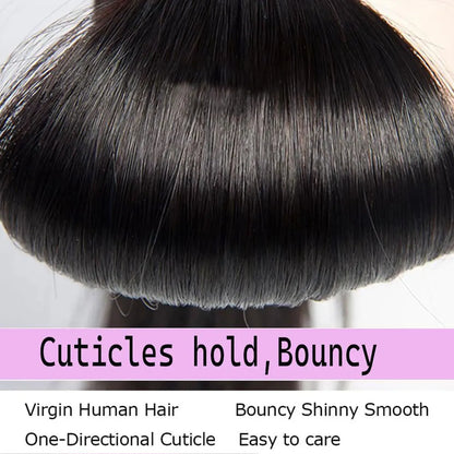 Silky Straight Human Hair Remy Brazilian