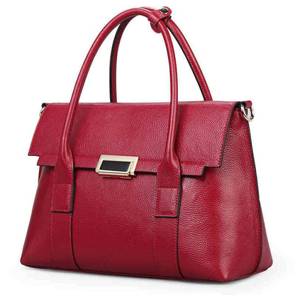 Full-Grain Cowhide Three-Way Shoulder Bag