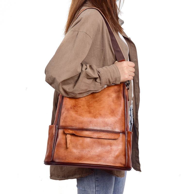 Soft Full-Grain Cowhide Travel Backpack