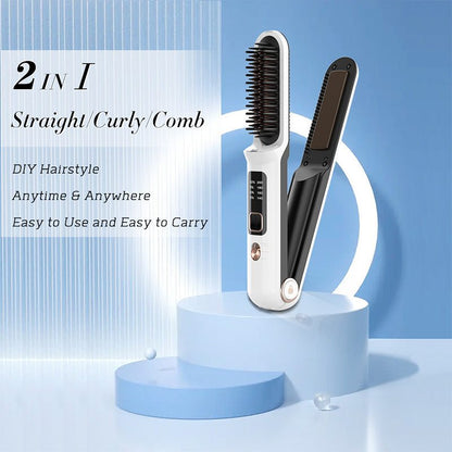Wireless Professional Hair Straightener &amp; Comb