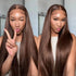 4x4 Lace Closure Wig 16-24 Inch - Chocolate Brown Straight