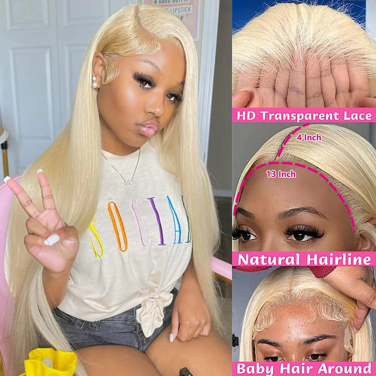 613 Vietnamese Lace Frontal Human Hair Wig