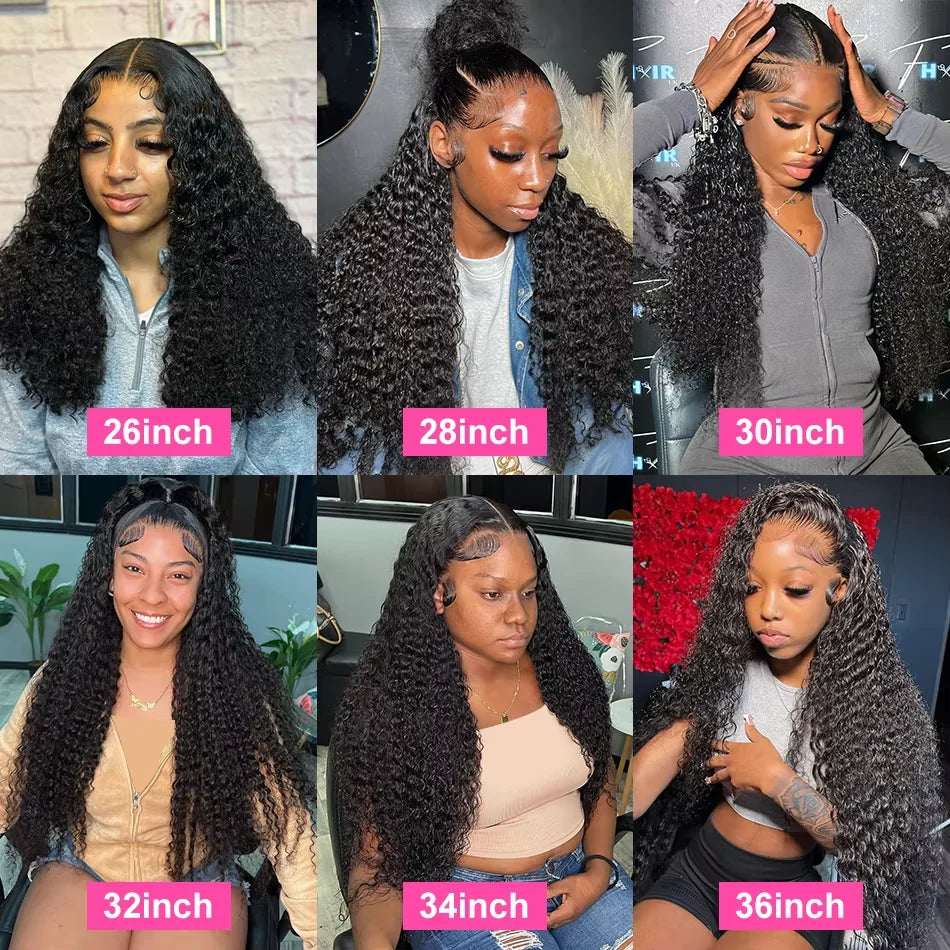 44 inch curly lace frontal wig