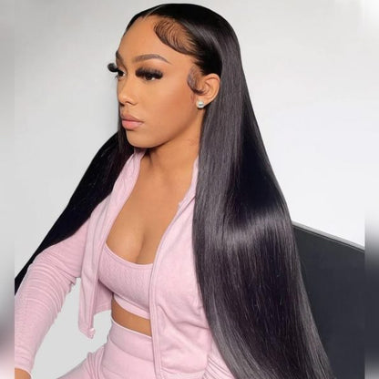 4x4 Lace Closure Wig 10-26 Inch - Natural Black Straight