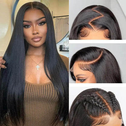4x4 Lace Closure Wig 10-26 Inch - Natural Black Straight