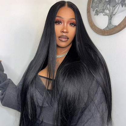 4x4 Lace Closure Wig 10-26 Inch - Natural Black Straight
