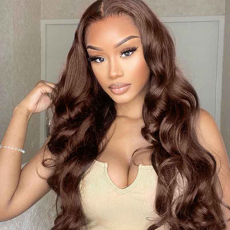  Chocolate Brown 4 Body Wave