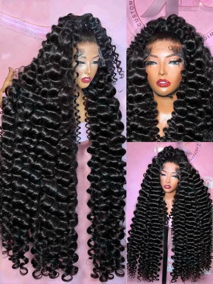 13x6 HD 38-42 Inch Loose Deep Wave Curly 