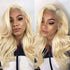 13x4 Lace Front Human Hair Wigs 613 Body Wave Density