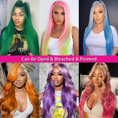  Raw Brazilian Straight Lace Frontal Wig Remy Human Hair