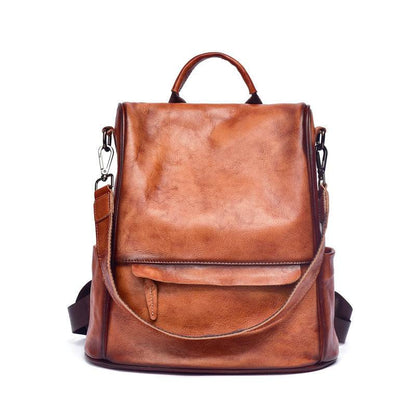 Soft Full-Grain Cowhide Travel Backpack