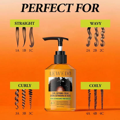 280ml Moisturizing Hair Styling Cream with Black Castor Oil