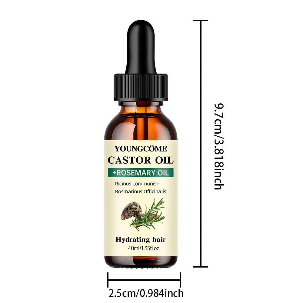 Mix Castor Oil and Rosemary Oil for Hair Growth