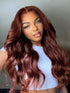 5x5 Pre-Cut Lace Closure Wig - Reddish Brown Body Wave