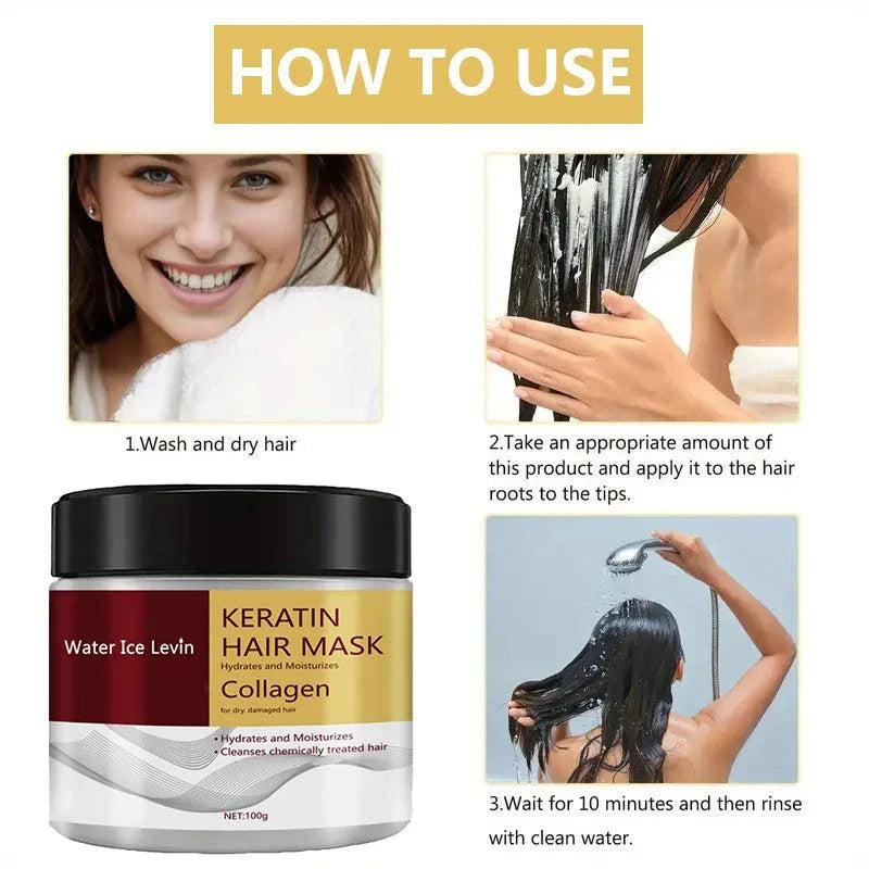 Collagen Keratin Hair Mask &amp; Dual Oil Control Moisturizer Conditioner