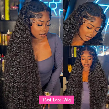 44 inch curly lace frontal wig