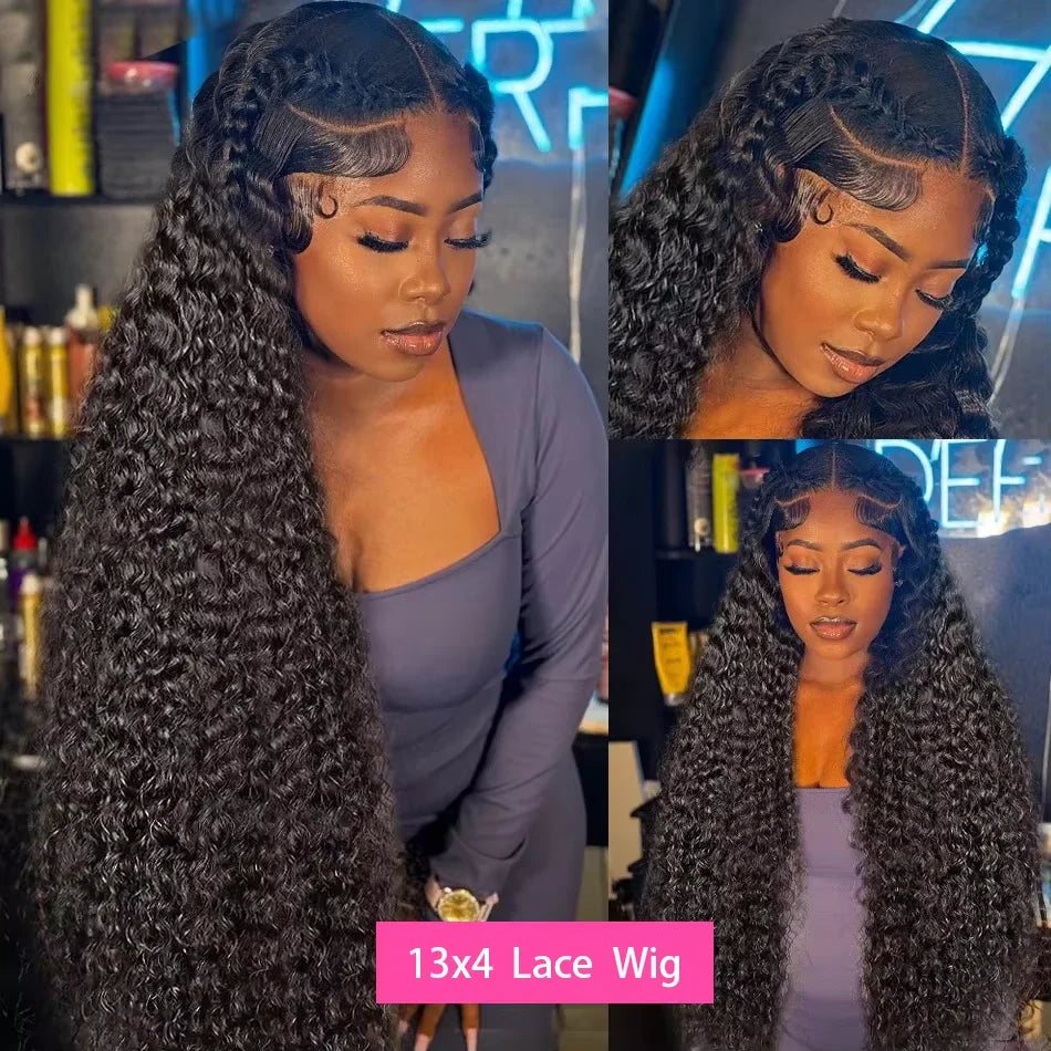 44 inch curly lace frontal wig