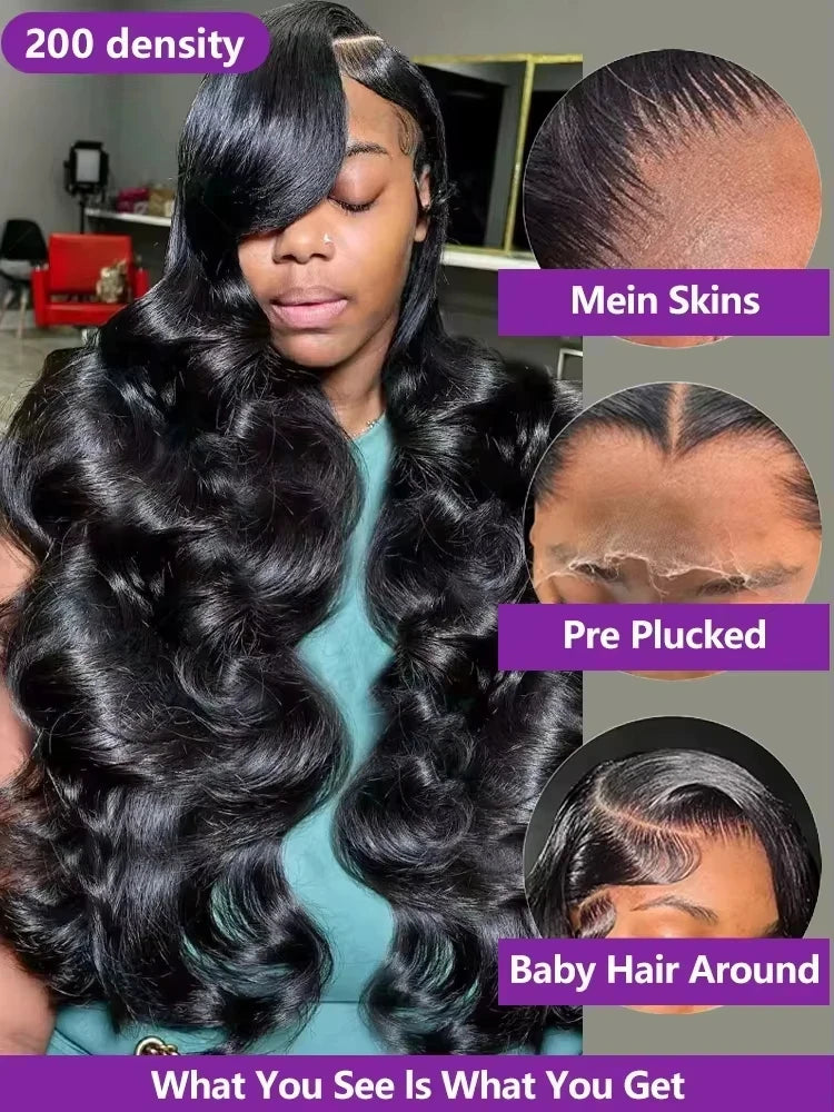 Body Wave Glueless Pre Cut 5x5 Lace Human Hair Wigs 13x6 HD Lace Frontal Wigs Wavy 13x4 Lace Front Human Hair Closure Wigs