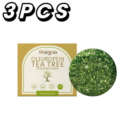 HOEGOA Oleuropein &amp; Tea Tree Dandruff Removal Shampoo Bar
